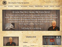Tablet Screenshot of lonestarveincenter.com